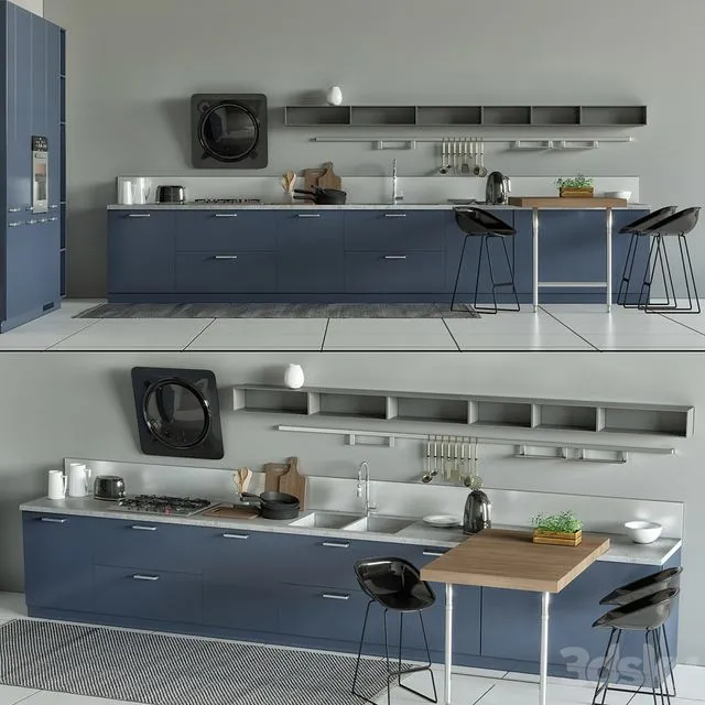 Kitchen Scavolini Mood 3dsMax Model