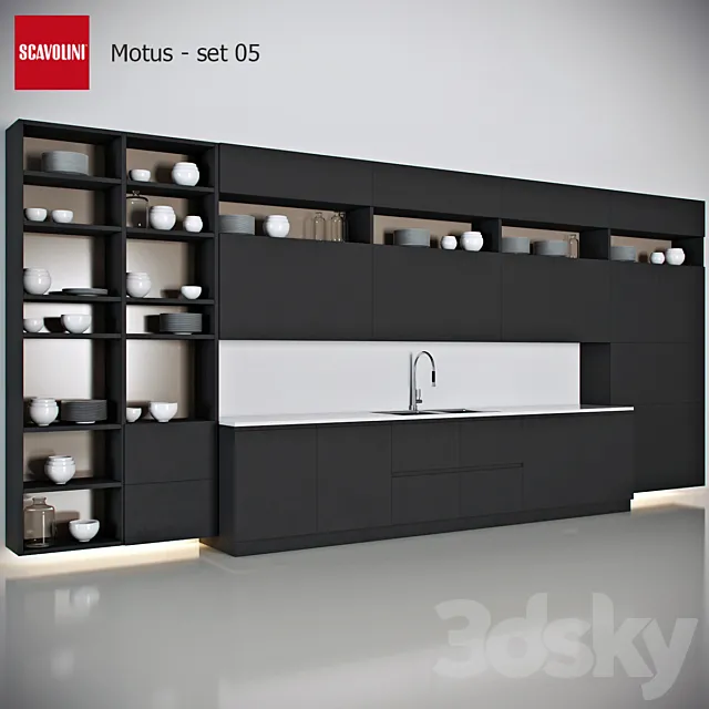 Kitchen Scavolini – Motus set 5 3DSMax File