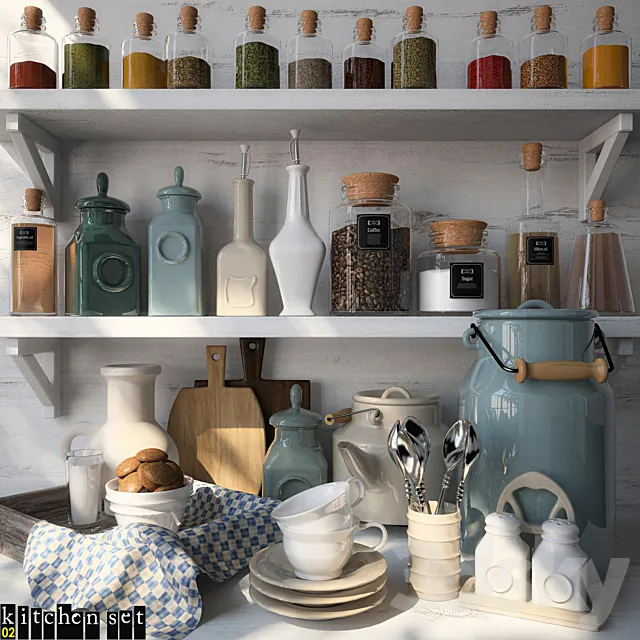 Kitchen Set – 02 3DSMax File
