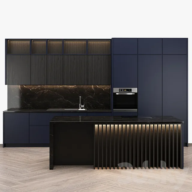 Kitchen set 3 3ds Max