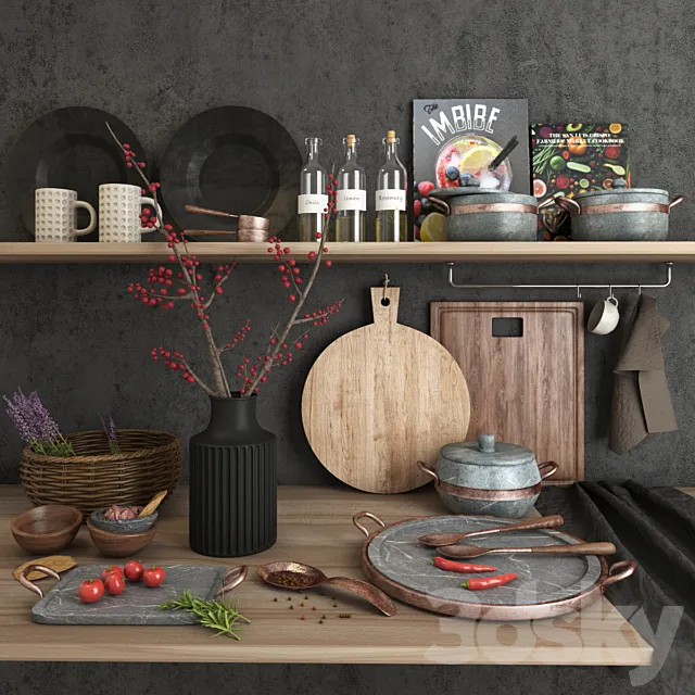 Kitchen Set 3ds Max