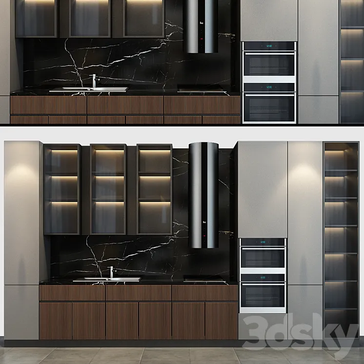 Kitchen set 58 3DS Max Model