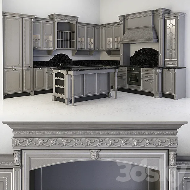 kitchen set Florence (ADM) 3DS Max Model