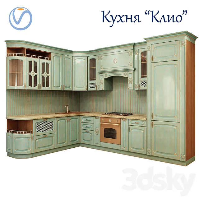 Kitchen set Klio 3DSMax File