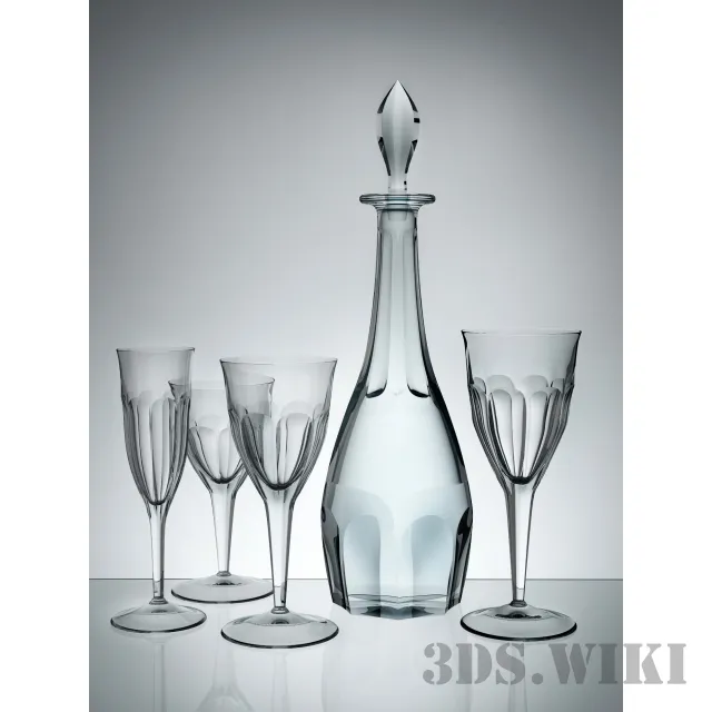 kitchen – Set of alcoholic drink 3ds Max