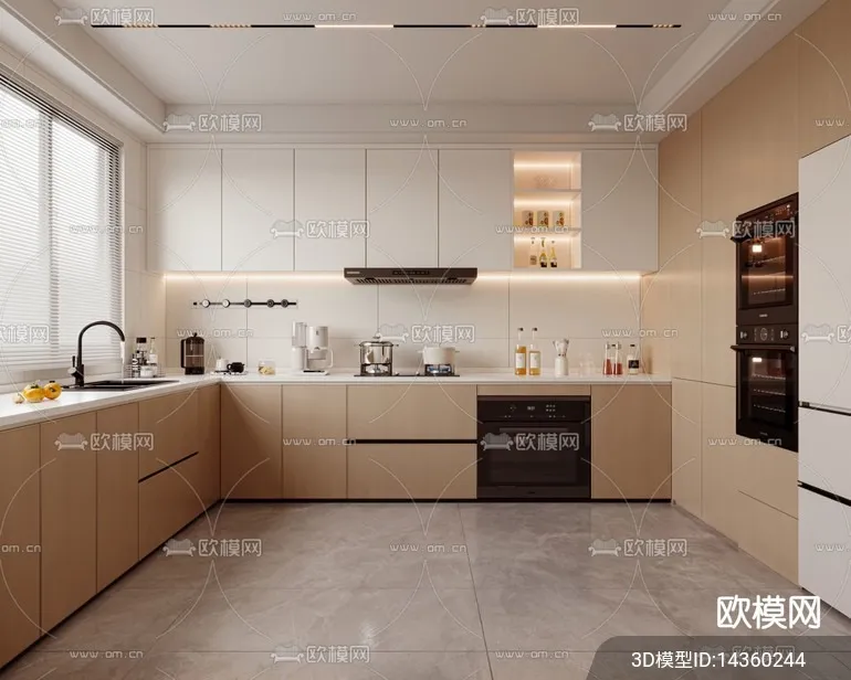 KITCHEN SETS – VRAY / CORONA – 3D MODEL – 1485