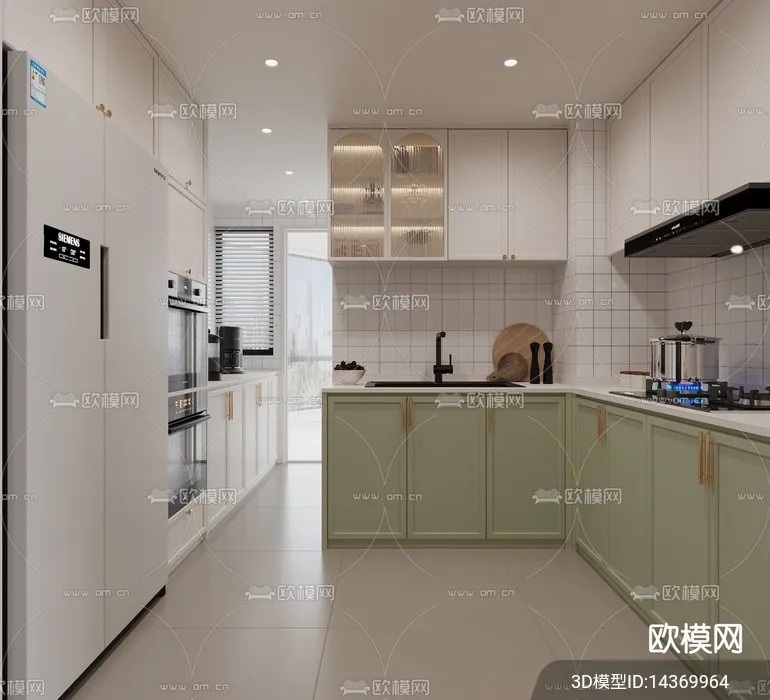 KITCHEN SETS – VRAY / CORONA – 3D MODEL – 1507