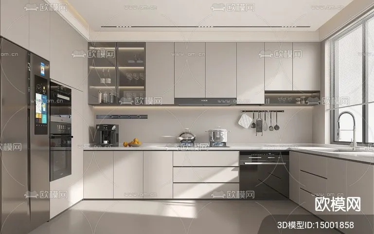 KITCHEN SETS – VRAY / CORONA – 3D MODEL – 1539