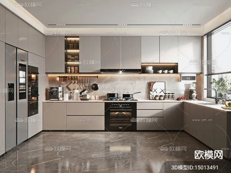 KITCHEN SETS – VRAY / CORONA – 3D MODEL – 1558