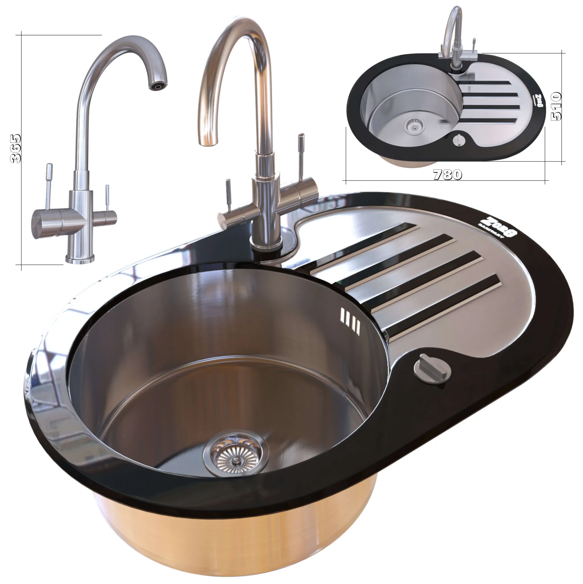 kitchen – Sink 663 3ds Max