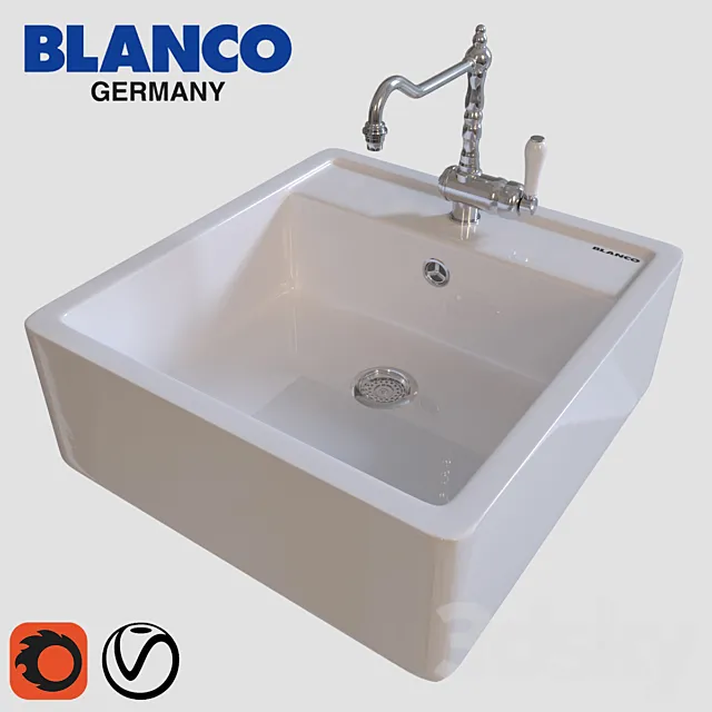 Kitchen sink bill BLANCO PANOR 60 3DS Max Model