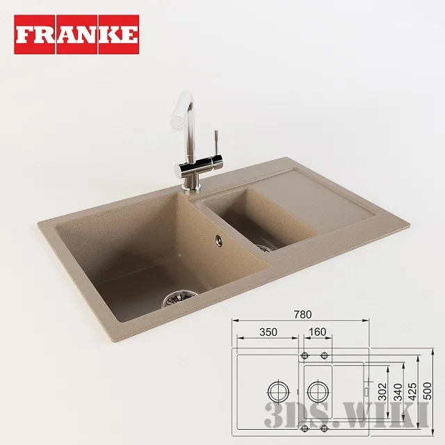 kitchen – Sink Franke MRG 651-78 3ds Max