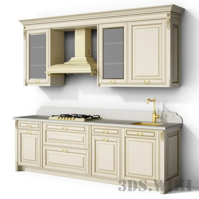 kitchen – Small classic kitchen 3ds Max