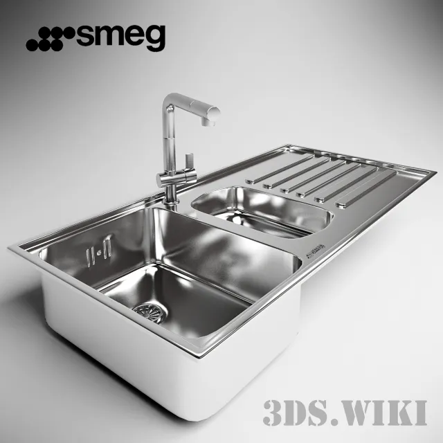 kitchen – Smeg sink – LM102D 3ds Max