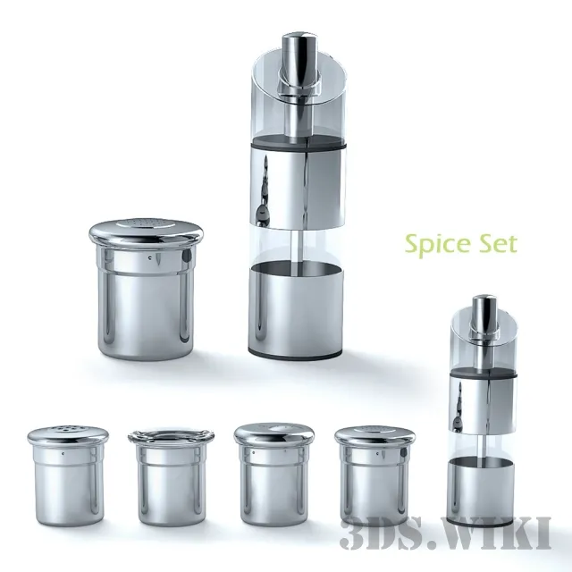 kitchen – Spice set 3ds Max