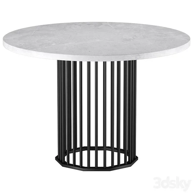 Kitchen table Winter-1 Marble White 3dsMax Model