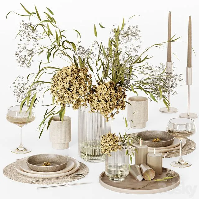 Kitchen tableware 020 3dsMax Model
