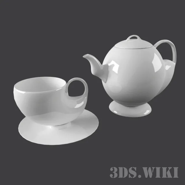 kitchen – Tea Set 3ds Max