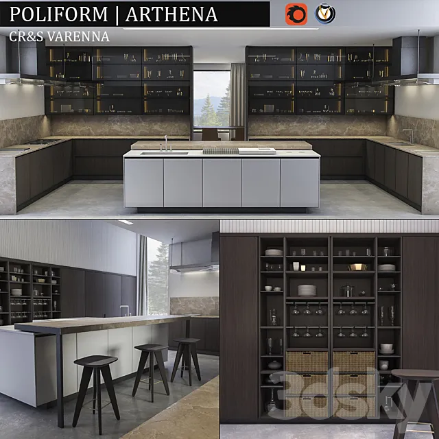 Kitchen Varenna Arthena 3DSMax File