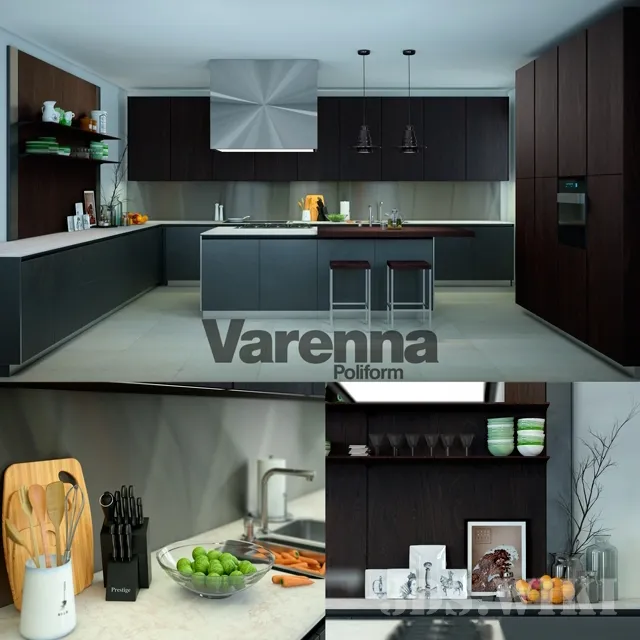 kitchen – Varenna modern kitchen 3ds Max