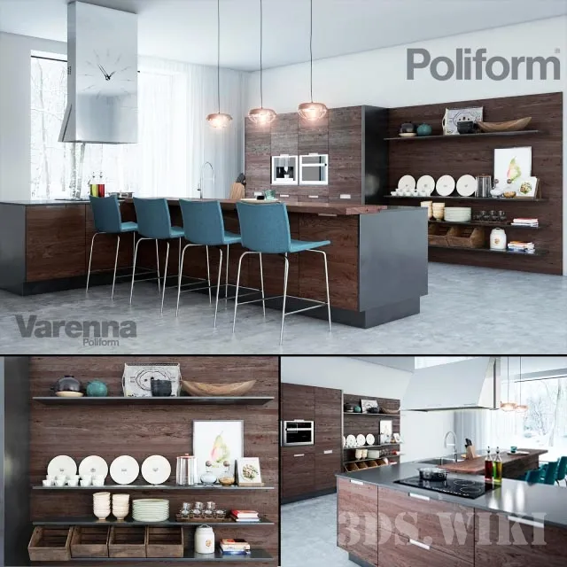 kitchen – Varenna Poliform Kitchen 3ds Max