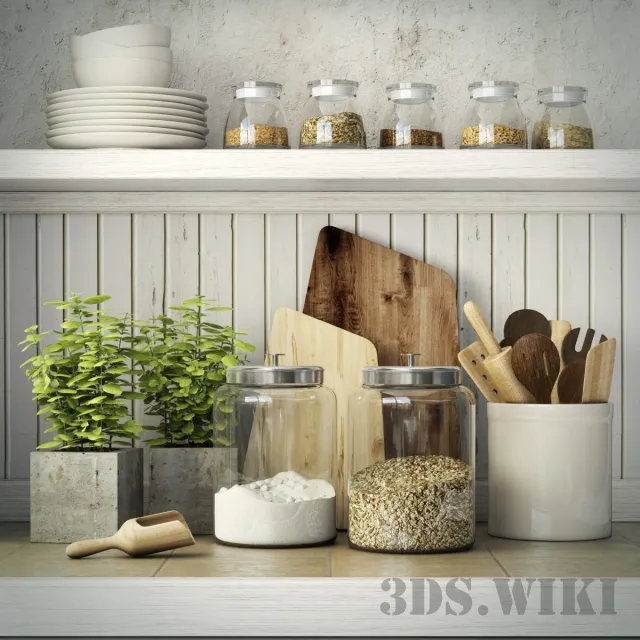 kitchen – Various kitchen utensils 3ds Max
