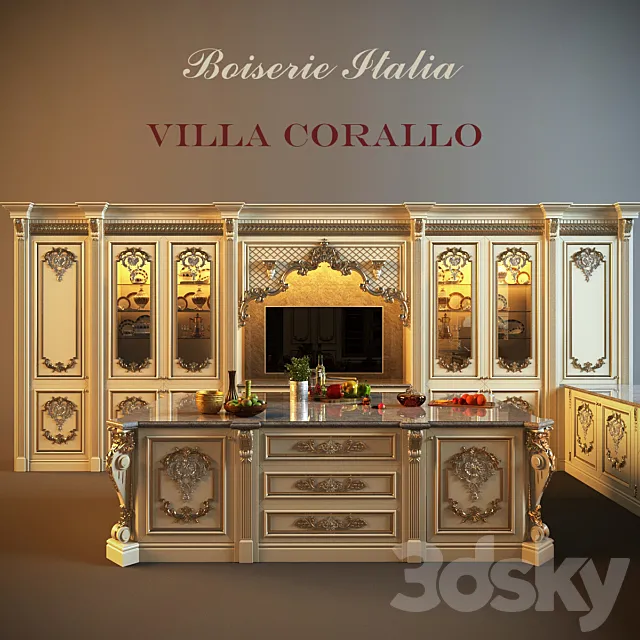 Kitchen Villa Corallo 3DSMax File