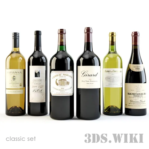 kitchen – Wine bottles 3ds Max