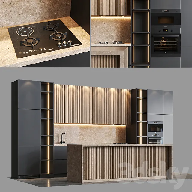 Kitchen_44 3ds Max