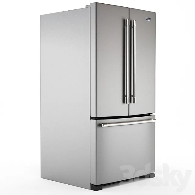 KitchenAid 25.2 cu. ft. French Door Refrigerator in Stainless Steel 3ds Max