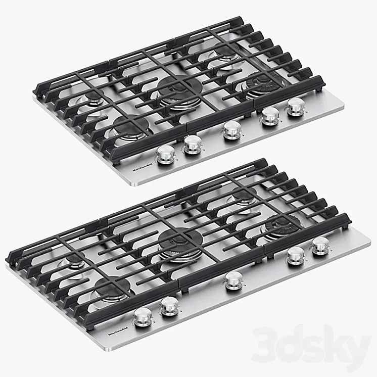 KitchenAid – 5-Burner Gas Cooktops with Griddle 3DS Max