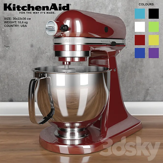 KitchenAid Artisan Mixer 3DS Max Model