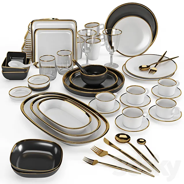 Kitchenware and Tableware 07 3DSMax File