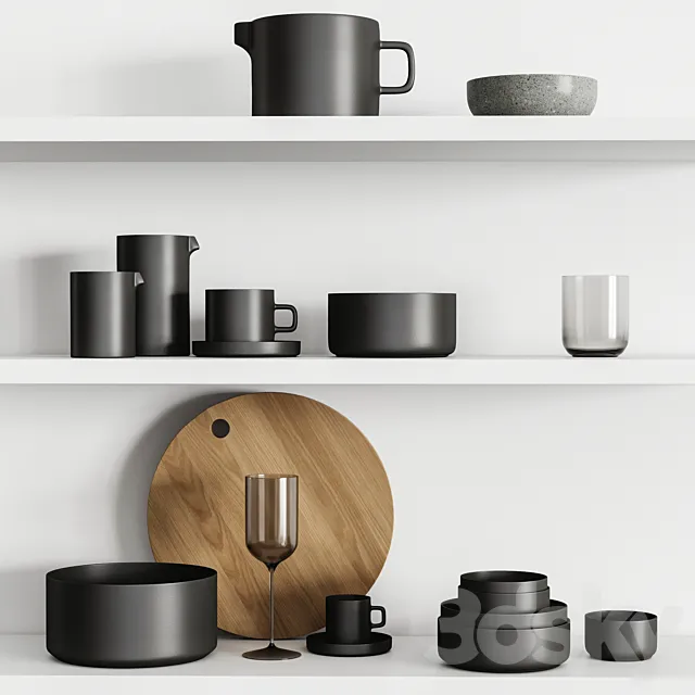 Kitchenware set 02 3DSMax File