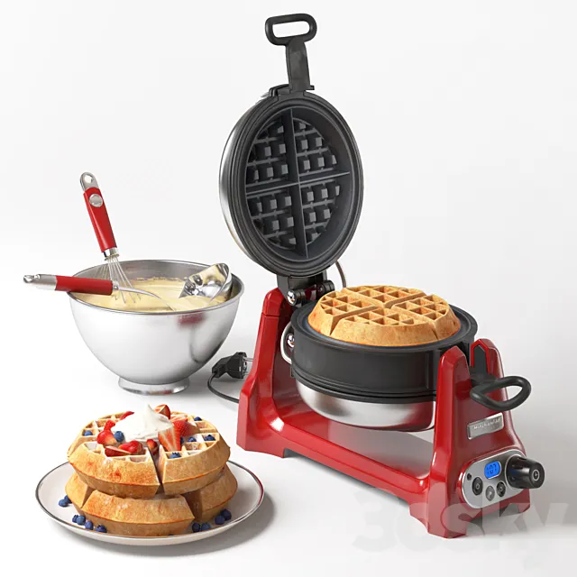 Kitch?nAid Artisan waffle maker and cooking kit 3DSMax File