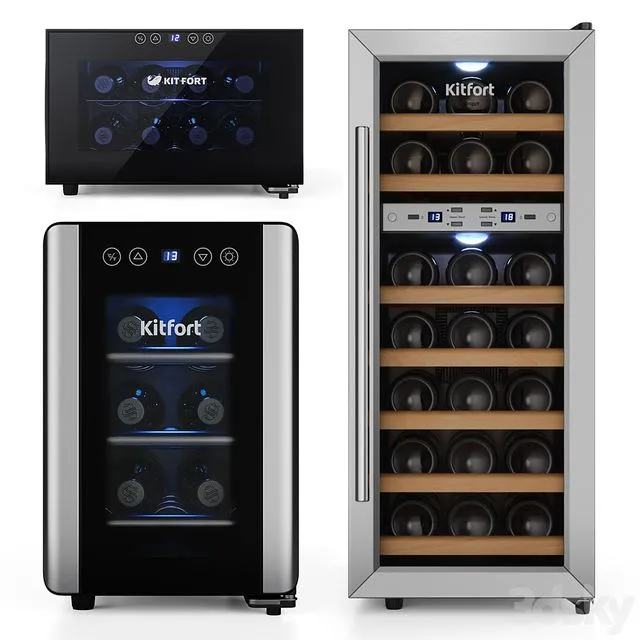 Kitfort wine cabinet set 3dsMax Model