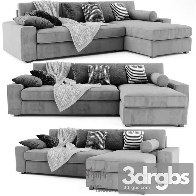 Kivik Chaise Longue Sofa 01 3dsmax Download