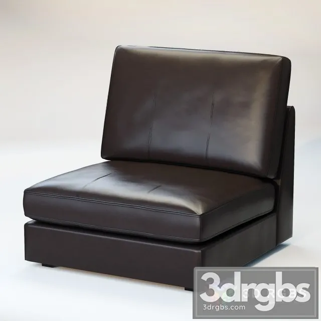 Kivik Leather Black Armchair 3dsmax Download