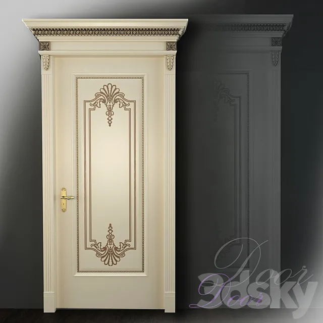 Klassik door 3DS Max Model