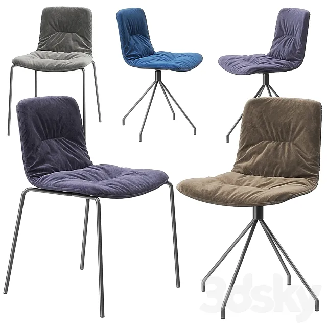 Klip chairs by viccarbe 3ds Max