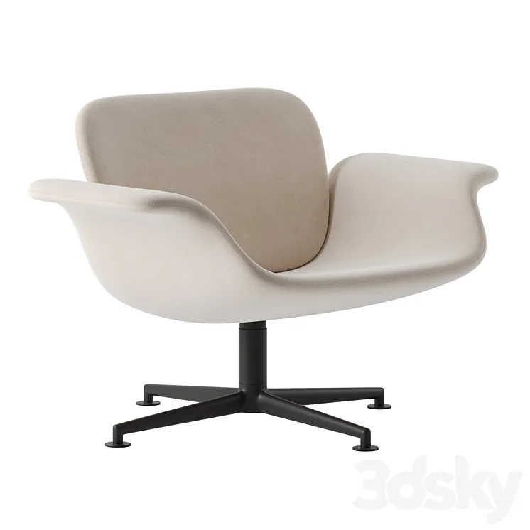 KN01 Swivel Lounge Chair by Knoll 3DS Max