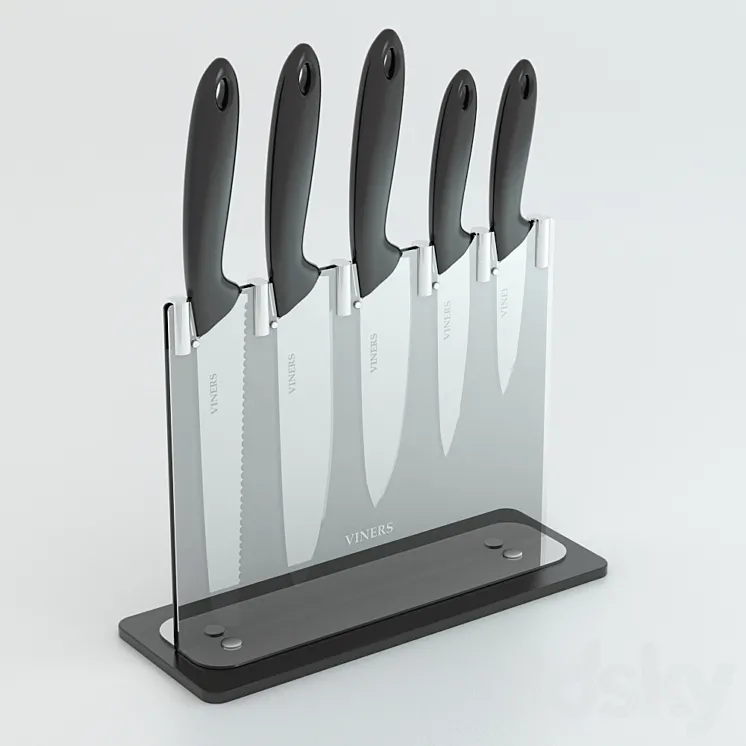 Knife block 3DS Max