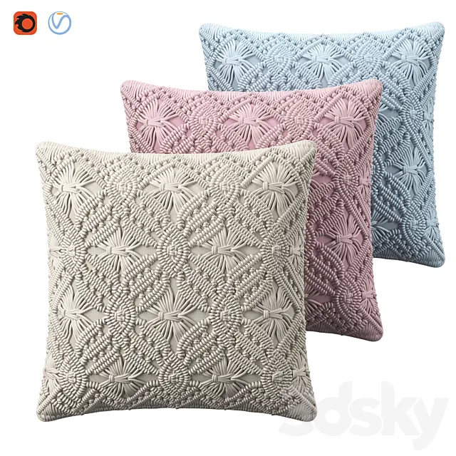 Knit cushion 3DSMax File
