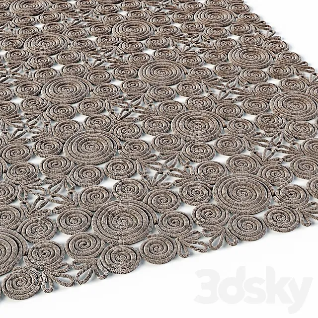 knitted carpet 3ds Max