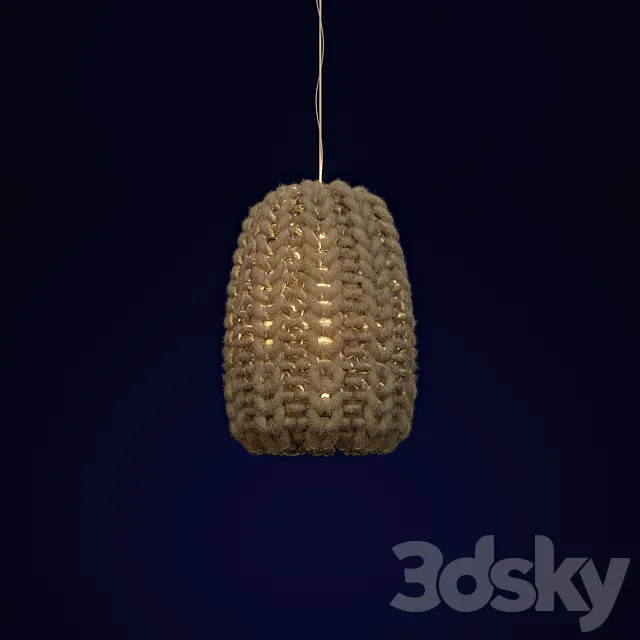 Knitted chandelier 3ds Max