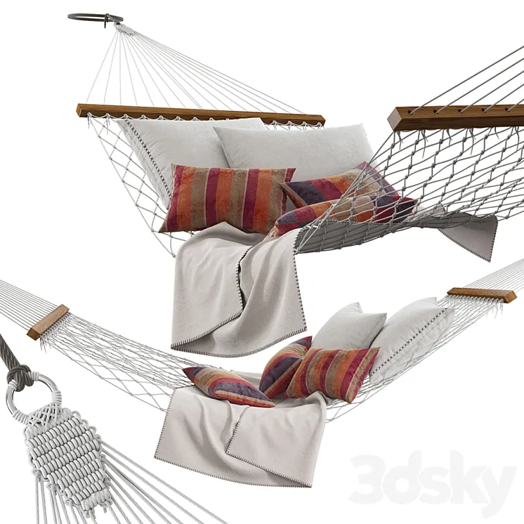 Knitted hammock 3DS Max