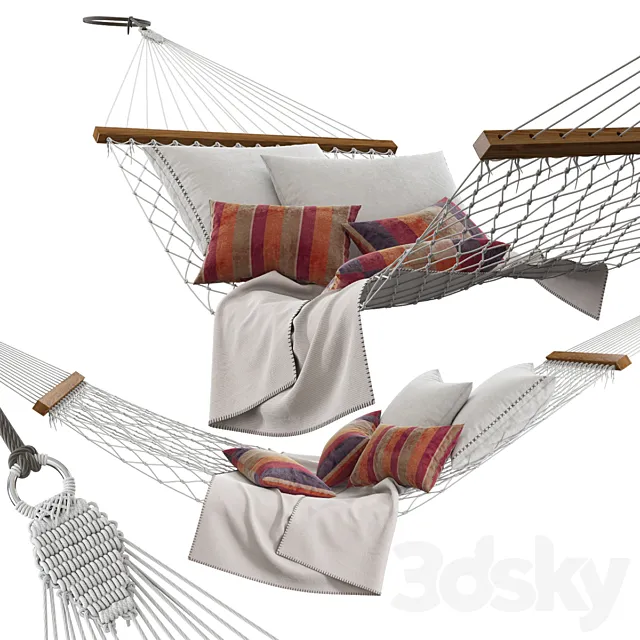 Knitted hammock 3DSMax File