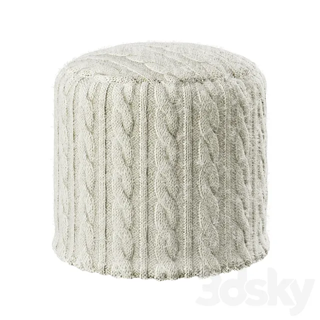 Knitted pouf 3DS Max Model