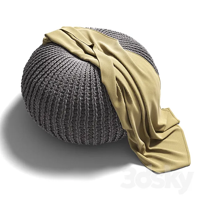 Knitted pouf 3DSMax File