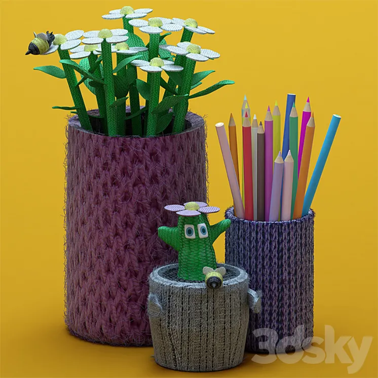 Knitted set 3DS Max